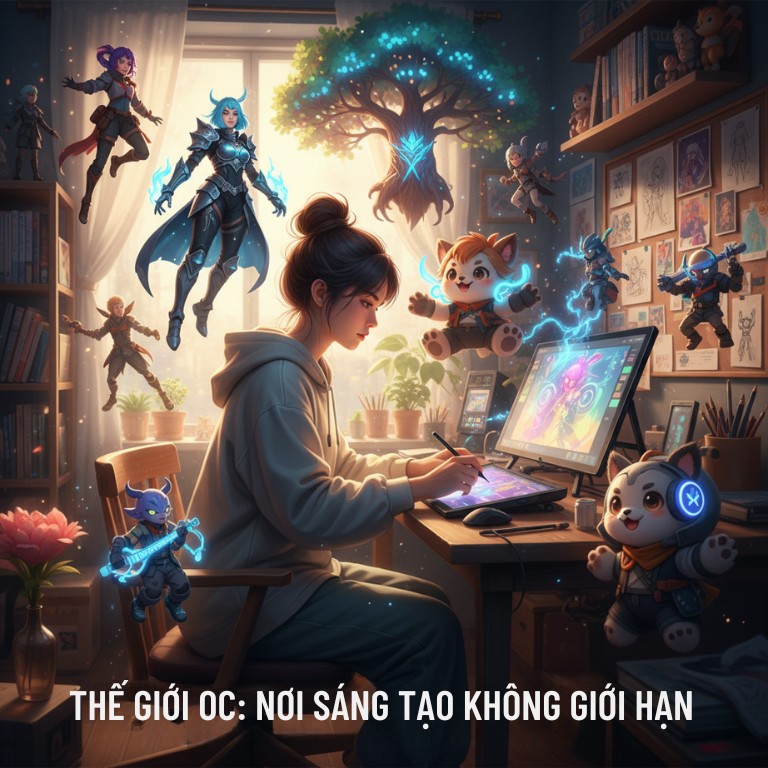 OC nơi sáng tạo của các nghệ sĩ