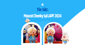 Trang bìa tin tức Mascot Chonky của Chonkaverse tại LAPF 2024